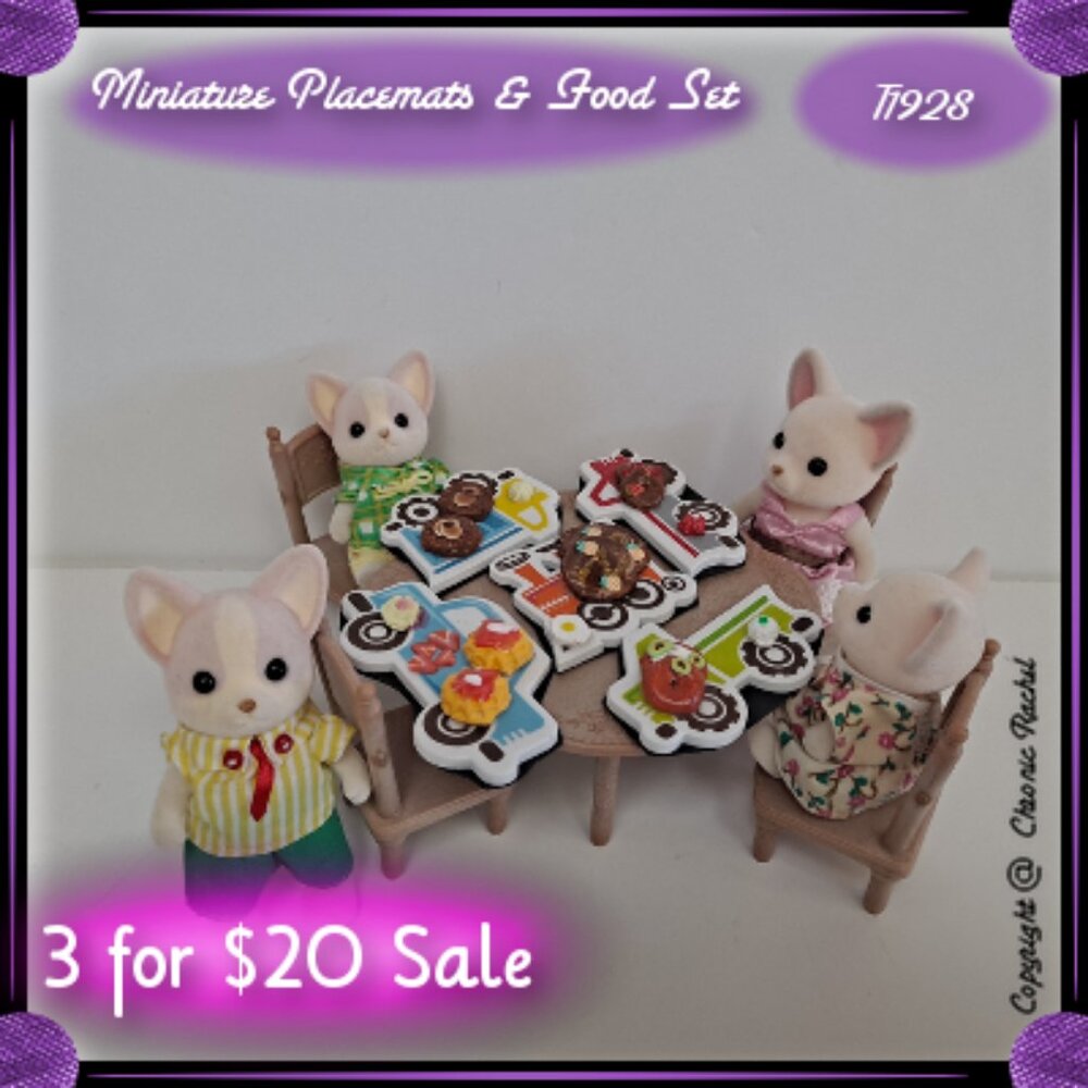 5-Pack Vehicle Placemat Glued-Together Breakfast Meals